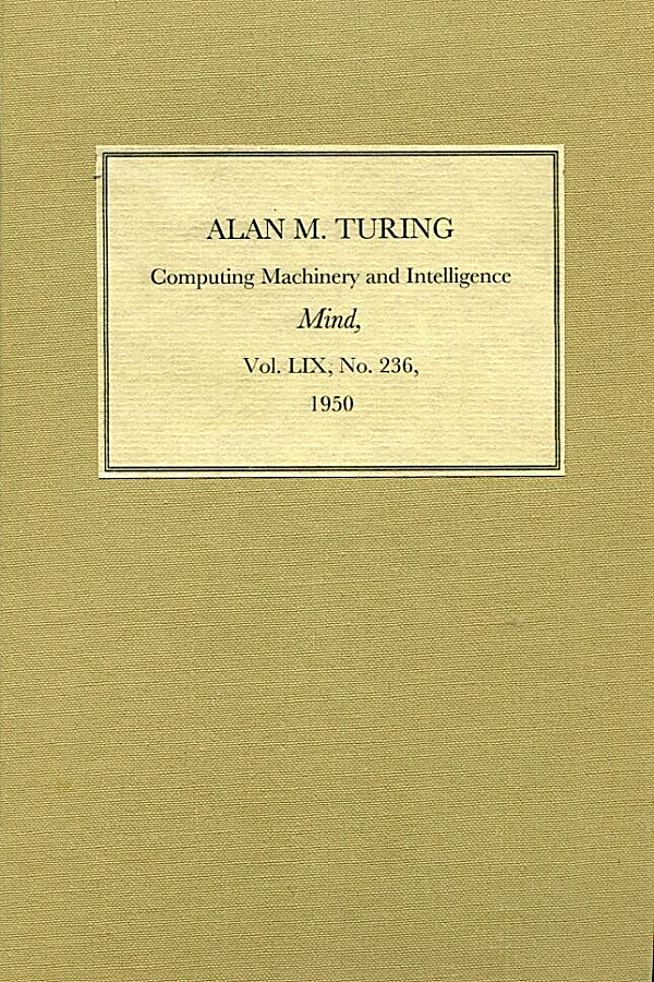 Computing Machinery and Intelligence — Alan Turing